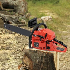58CC 20inch Gas Chainsaw 2 Stroke Gasoline Powered Chain Saws Cutting Wood