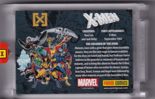 Panini Marvel Icons Limited Card Black Patch Gold X-Men - Picture 2 of 2