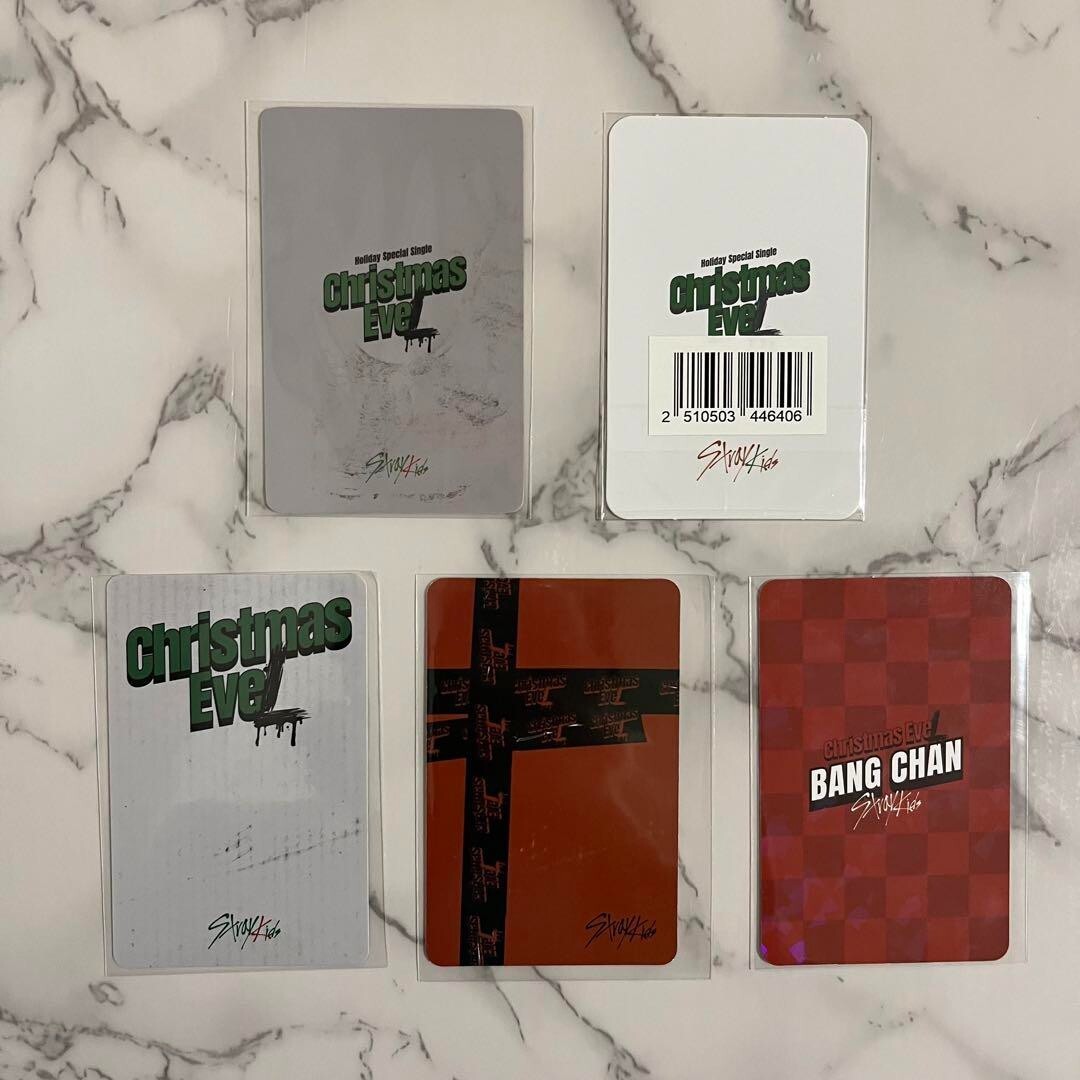 Stray Kids Bang Chan Official Photo Card Set Christmas Evel