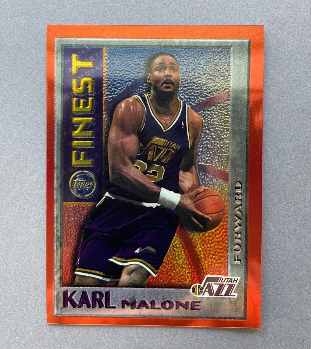 1996 Topps Finest Karl Malone Finest Mystery #M12 Utah Jazz | eBay