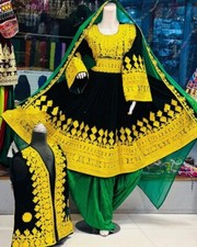 Afghan kochi style short couple dress for bride