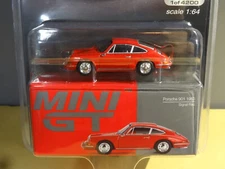 MINI GT #695 - SIGNAL RED - 1963 PORSCHE 901 - MIJO USA EXCLUSIVE