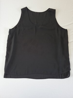 Damen Tanktop Matalan Größe 18 Ärmellos Schwarz 9381