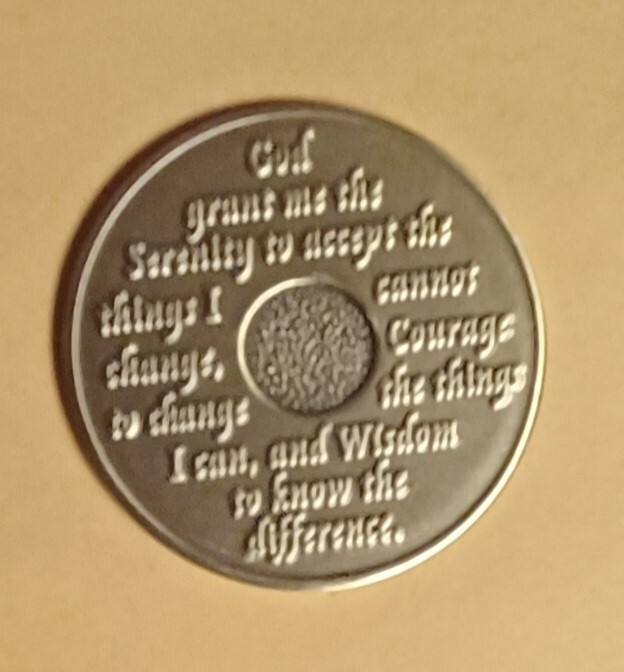 50 Year AA Bronze Medallion Sobriety Coin Recovery Alcoholics Anonymous ...