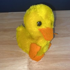 1972 Dakin Yellow Duck Bean Bag Plush