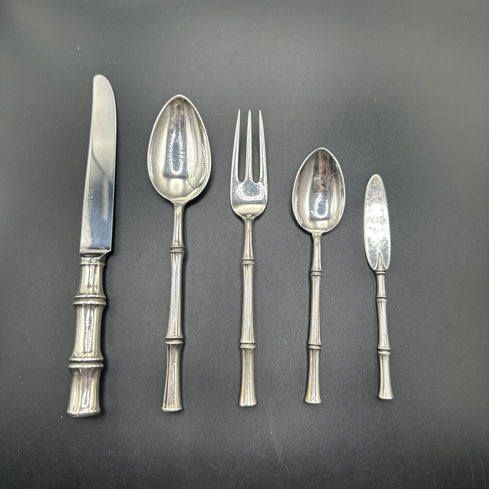 Tiffany & Co. Sterling Silver 5 Piece Flatware Set