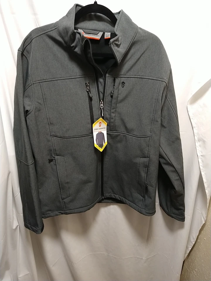 Free Country Men's Stretch Wind & Water-Resistant Softshell Jacket Sz. M NWT - Image 2 of 4