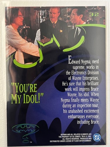 1995 Batman Forever Fleer Base #1 to # 114 Pick From list !! - Zdjęcie 33 z 103
