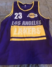 LEBRON JAMES Los Angeles LAKERS Basketball UNK Jersey Style Size XL Shirt NBA