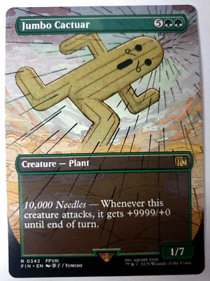 MTG Final Fantasy - Jumbo Cactuar - Borderless Rare - 0343 NM