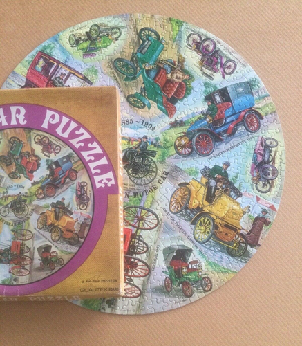 Bundle x 5 Waddingtons vintage circular jigsaw. Waterloo, military soldiers, car - Picture 12 of 23