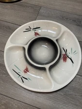 California Pottery Lane & Co. Ca CHIP & DIP Platter Vintage Van Nuys 3060 MCM