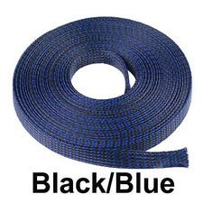 ALL SIZES & COLORS 5' FT - 100 Feet Expandable Cable Sleeving Braided Tubing LOT
