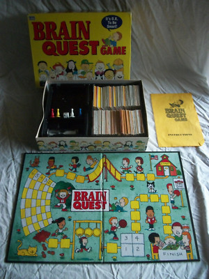 Complete 1993 BRAIN QUEST Children's Board Game Grades 1-6 Ok to Be Smart