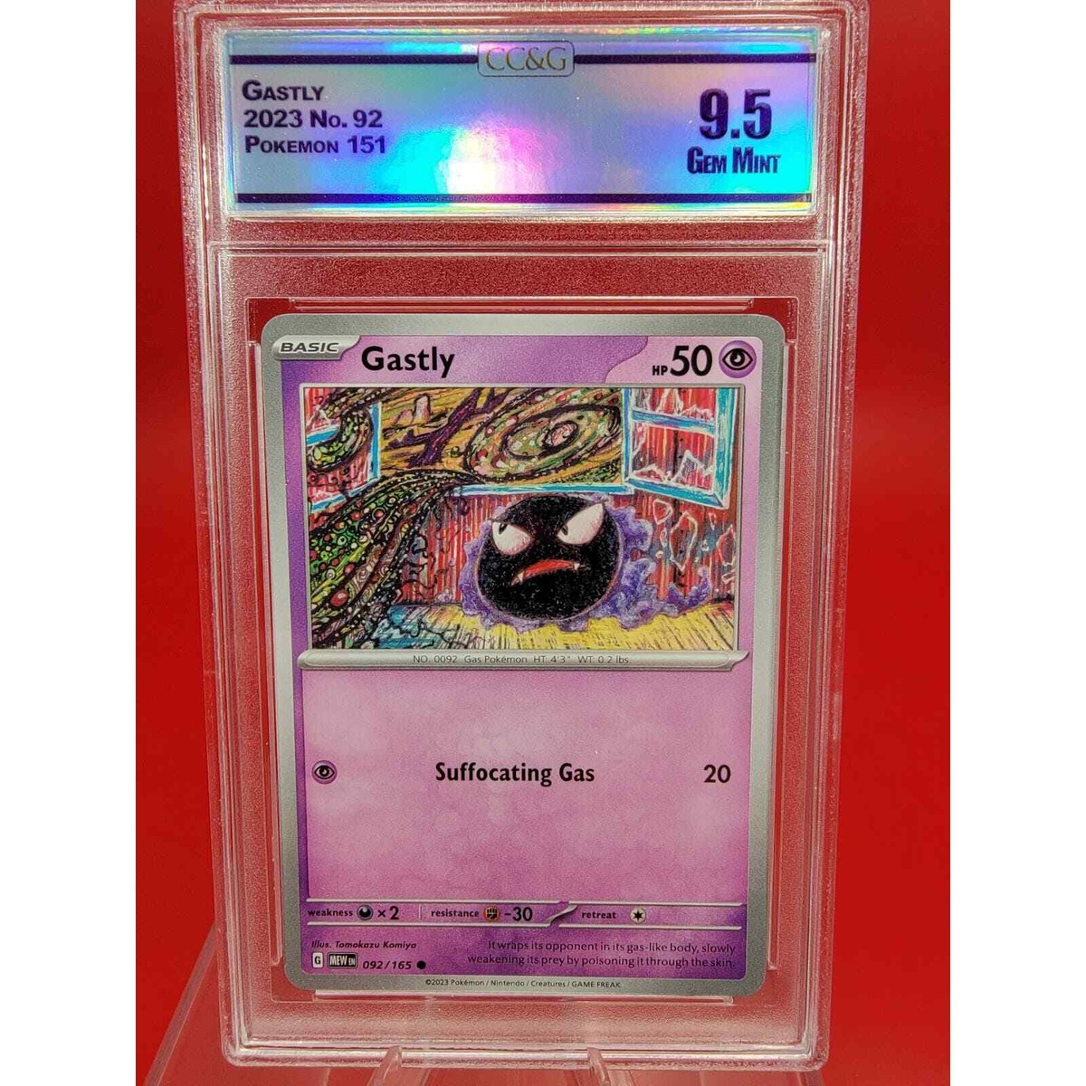 Pokemon TCG - S&V:151 - GASTLY - 092/165 - Non Holo - GM CCG 9.5