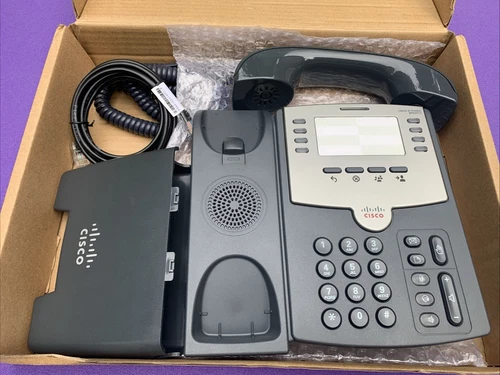 Cisco SPA501G 8-Line IP Phone Black/Grey With PoE & PC Port - Opened Never Used