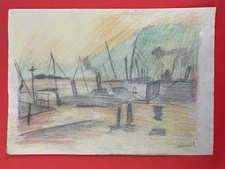 Vincent van Gogh Drawing on paper (Handmade) signed and stamped