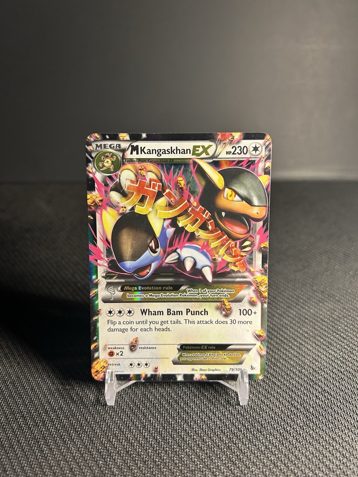 Pokémon TCG M Kangaskhan EX 79/106 Flashfire Holo MP/MP-