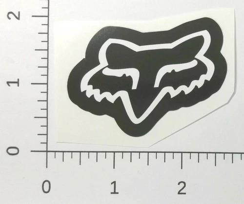 Fox Racing Head Logo Black White Motocross MX Apparel Gear Advertising Sticker