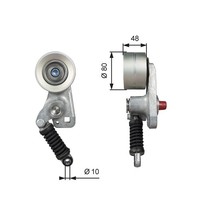 Riemenspanner Keilrippenriemen Fleetrunner™ Gates T38705 Metall FüR Mercedes MP2