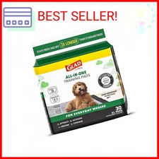 Glad for Pets Extra Large Charcoal Dog Training Pads - Absorbent Disposable Pee 