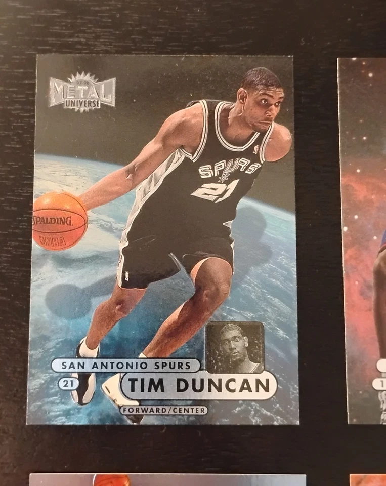 Lote de 12 1997-98 Metal Universe Championship -Duncan/McGrady RC, Iverson quase perfeito+ - Imagem 2 de 4