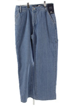 Levis Unisex Light Blue Straight Wide-Leg Jeans 100 Cotton Mid Rise Size 26