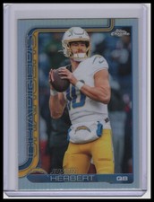 2025 Topps Chrome Justin Herbert Refractor Los Angeles Chargers