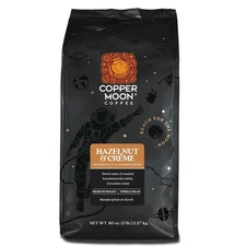Copper Moon Medium Roast Whole Bean Coffee, Hazelnut & Cream Blend, 5 Lb