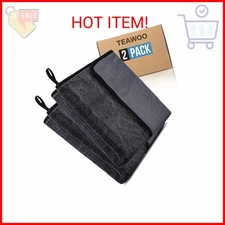 TEAWOO Shiny Wipes Shower Cleaning Cloth, Ultra Absorbent Car Drying Towel, 2 Pa