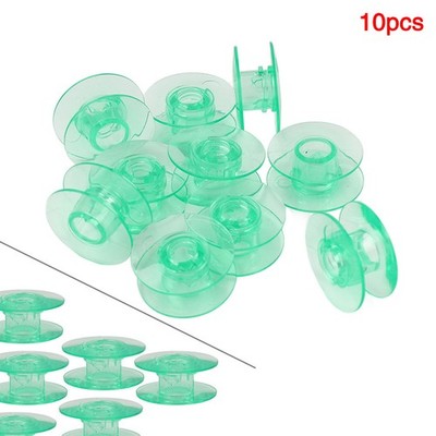 10x Bobbins For Viking For White For Pfaff Machines #4125615-45 4131825-45 Green