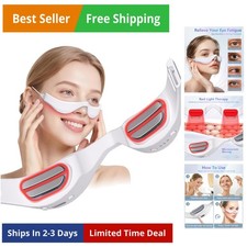Under-Eye Red Light Therapy Glasses, Rechargeable Therapy Device Microcurrent...