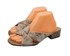 NICE!! Johnston & Murphy Women's Size 8 M Fabric Slide Sandals Fabric