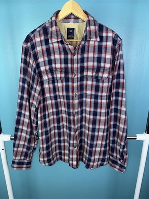 gap Pendleton Long Sleeve Button Up shirt Large Plaid Check Flannel Preppy