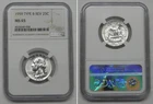 1959 Washington Quarter 25c Type B Reverse, NGC MS65  #9058