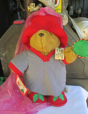 Paddington Bear Holiday Special Ed. Stuffed Plush Sears Candle Nightgown