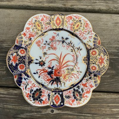 Wileman Foley / Shelley Teller nur aus Trio Japan Imari 6075 Gänseblümchenform um 1888