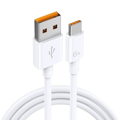 66W 6A Superschnelles USB-C-Ladekabel, Kompatibel mit Huawei, Xiaomi