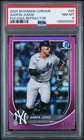2025 Bowman Chrome #99 Aaron Judge Fuchsia Refractor PSA 8 #/299