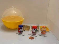 Miniverse Real Brands Lot Jif Peanut Butters ~Smuckers Marmalade w/Display Ball