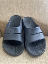 Oofos Ooahh Męskie 9 Damskie 11 Wsuwane Sport Recovery Sandały wsuwane Czarne Casual