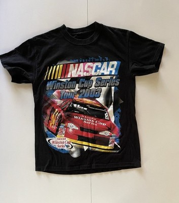 Small/Medium Vintage Double-Sided 2003 NASCAR Winston Cup Series Tour T-Shirt