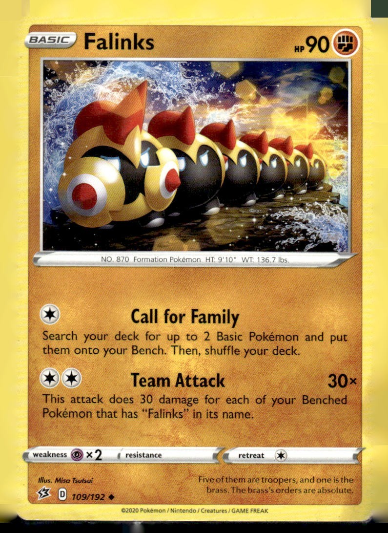 Pokemon TCG Falinks Sword & Shield Rebel Clash Set 109/192