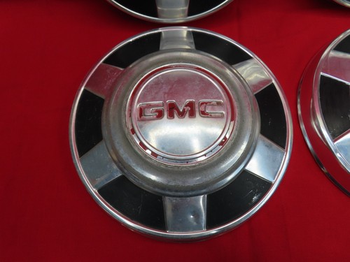 (4) VTG 1973-86 GMC 3/4 1 TON TRUCK 12 DOG DISH POVERTY HUBCAP C20 C30 - Picture 6 of 23