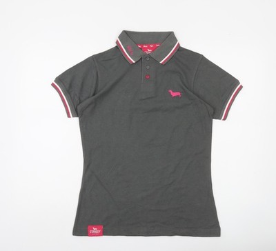 Stanley Vitality Damen Poloshirt Grau Größe M Kurzarm Freizeit Oberteil