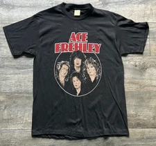 ACE FREHLEY Vintage Concert T-Shirt Frehley's Comet Tour L UNWORN Vintage