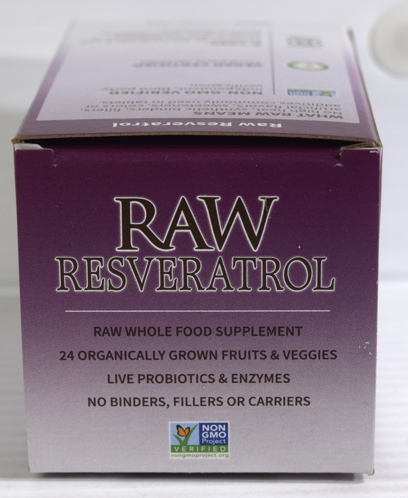 Garden of Life RAW Fermented RESVERATROL 350 mg 60 Vegan Capsules Exp. 11/2027