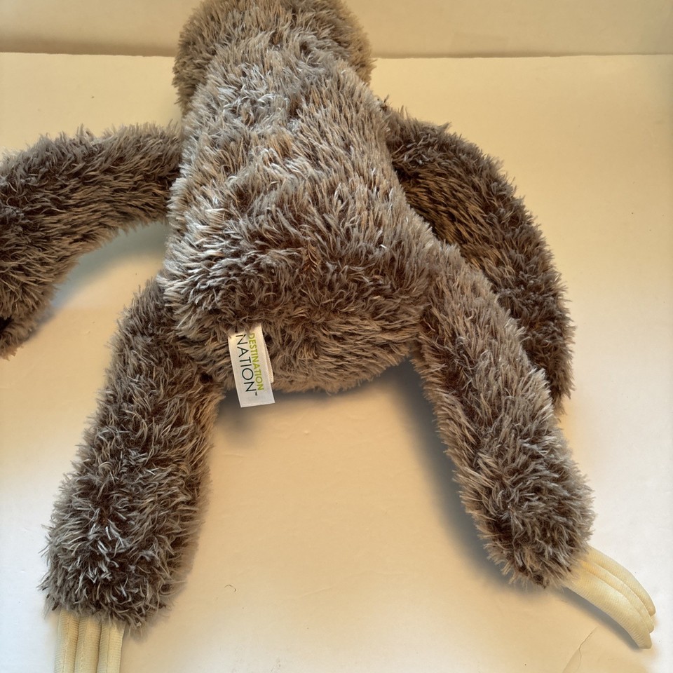 Aurora Destination Nation Sloth Plush Brown Shaggy 2022 12