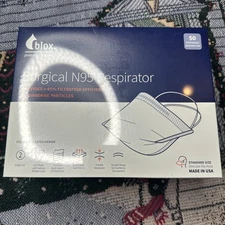 Blox Surgical N95 Respirator Disposable Mask (Box Of 50) Facemask