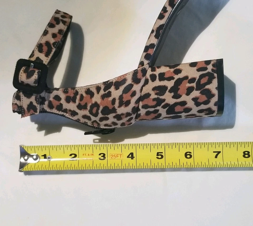 Tacones bajos de gamuza con estampado de leopardo Boohoo para mujer UK:6 US:8 EURO:39, FD1117439 Foto 3 de 4